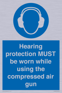 Hearing protection MUST be worn while using the compressed air gun